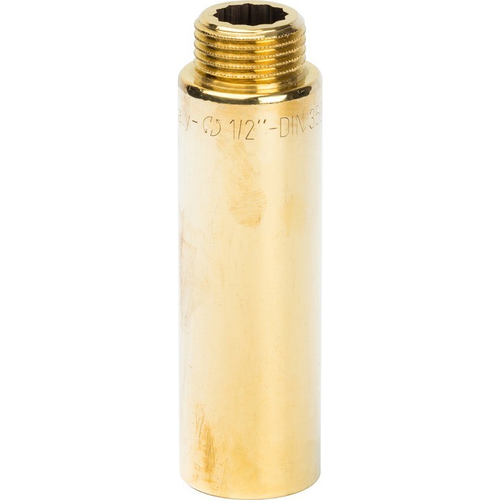 Удлинитель латунный резьбовой Stout - 1/2" длина 80 мм