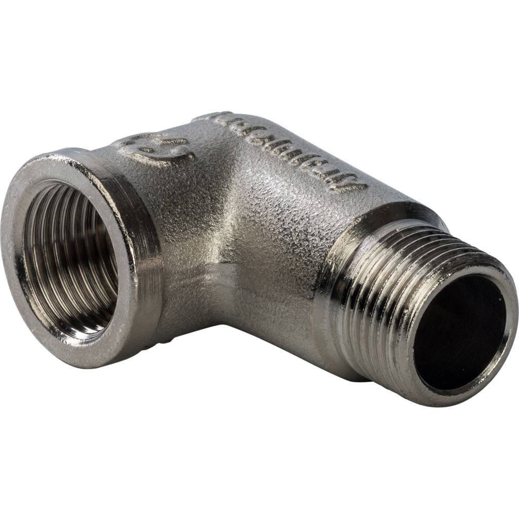 Угольник НВ никелированный резьбовой 3/8" Stout