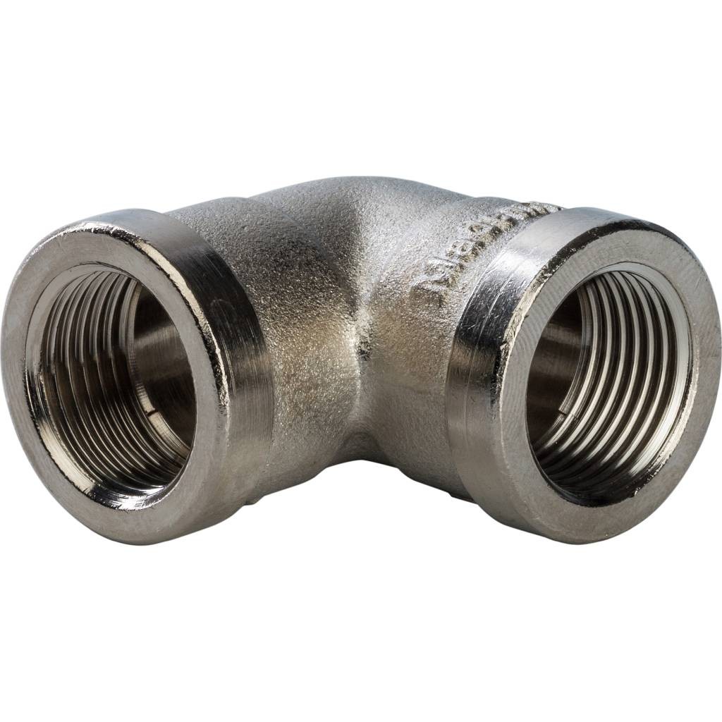 Угольник ВВ никелированный резьбовой 3/8" Stout