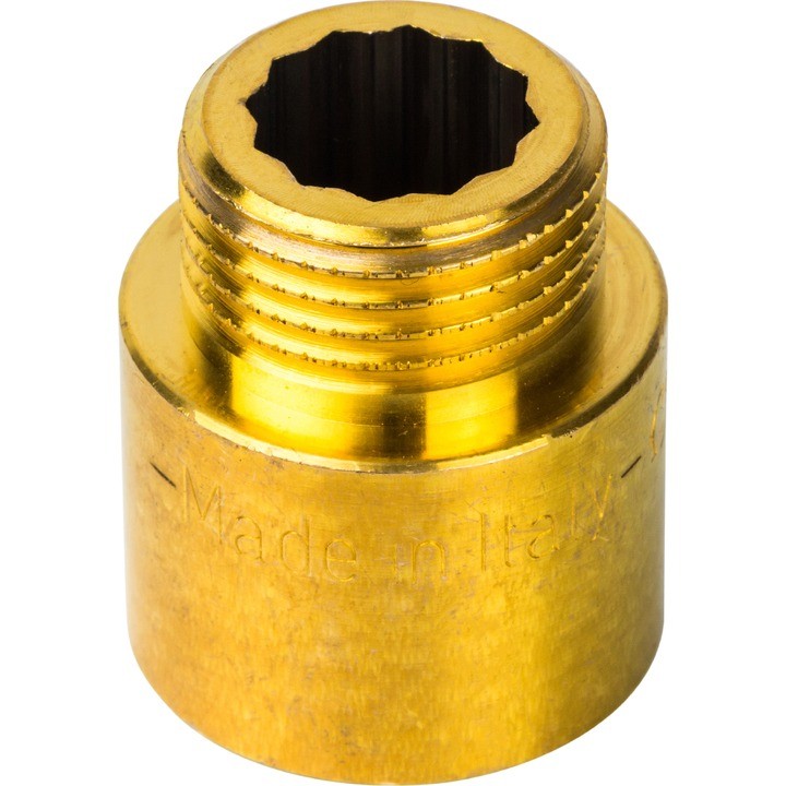 Удлинитель латунный резьбовой Stout - 1/2" длина 20 мм
