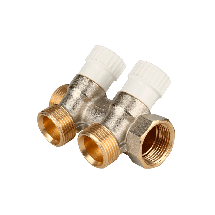 Коллектор для воды 2 выхода Stout 1"x3/4" Евроконус арт.SMB 6851 013402
