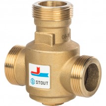 Клапан термостатический для твердотопливных котлов НР 1 1/4" 55 °C Stout SVM-0030-325504