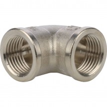 Угольник ВВ никелированный резьбовой 1/2" Stout