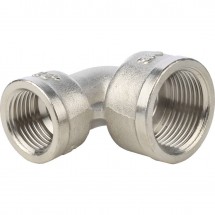 Угольник ВВ никелированный резьбовой 3/4" х 1/2" Stout
