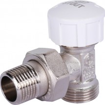 Клапан термостатический угловой Stout 1/2" х 3/4" ЕК под евроконус