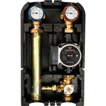 Насосная группа с 3-х ходовым приводным смесителем 1" с насосом Grundfos UPSO 25-65 Stout