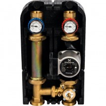 Насосная группа с 3-х ходовым приводным смесителем 1 1/4" с насосом Grundfos UPSO 32-65 DN 32, 39 kW[DT10°C] Stout