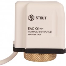 Компактный сервопривод Stout для коллекторов, нормально открытый, 23 B 
