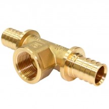 Тройник-переходник с внутренней резьбой 16xR 1/2" Stout