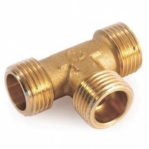 Тройник НН латунный резьбовой 1/2"х1/2"х1/2" Stout