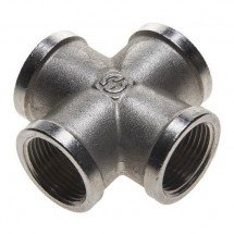 Крестовина никелированная резьбовая 1/2" Stout