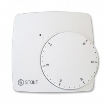 Электронный комнатный термостат WFHT-BASIC со светодиодом (нормально закрытый) Stout