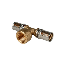 Пресс тройник Stout 16x1/2" с ВР резьбой (арт.SFP-0007-001216 )