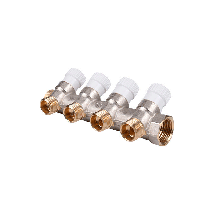 Коллектор для воды 4 выхода Stout 3/4"x1/2" плоское уплотнение арт.SMB 6852 341204