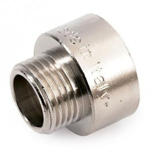 Переходник ВН никелированный резьбовой 1/4" х 1/8" Stout